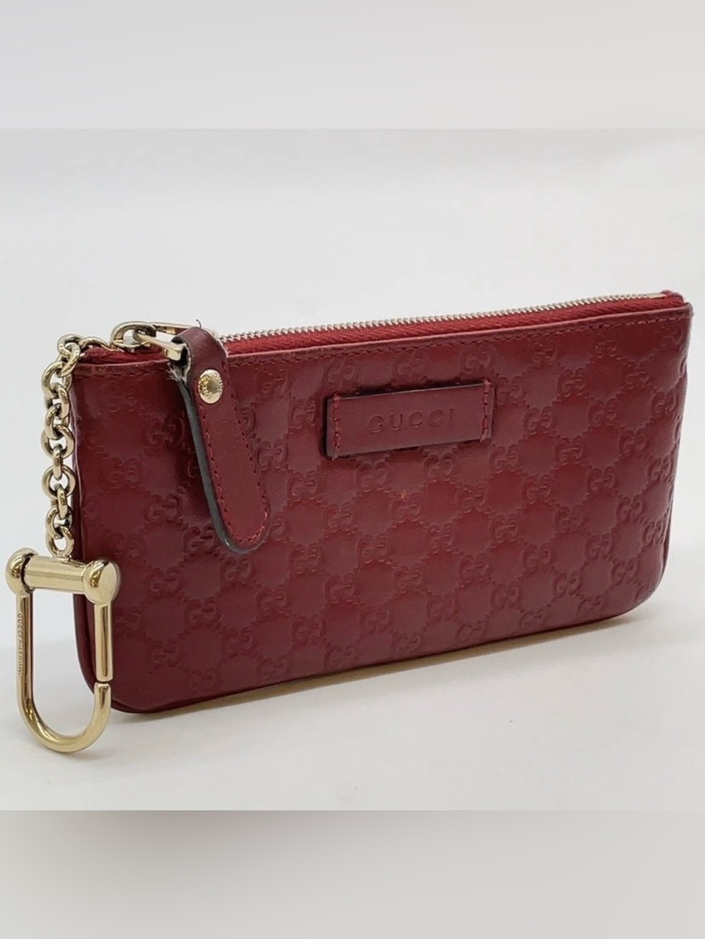 Auth Gucci Micro Guccissima
Leather Red Coin Case - Picture 4 of 12